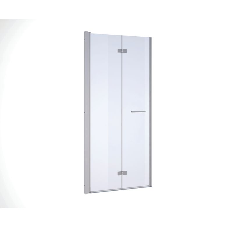 Porte de douche pliante OPURE accès de face gauche