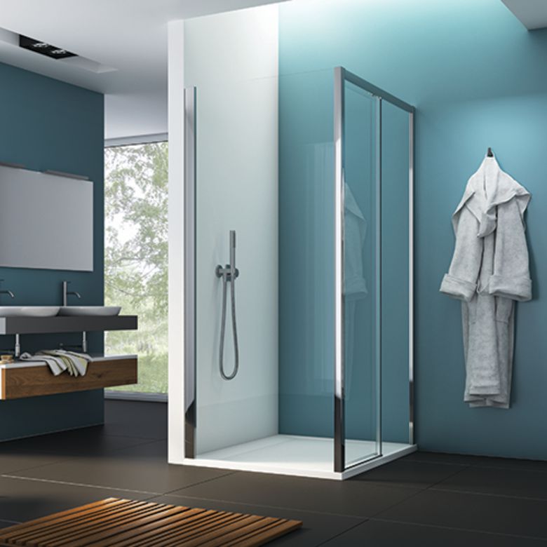 Paroi de retour pour porte coulissante OPURE - Salle de bains