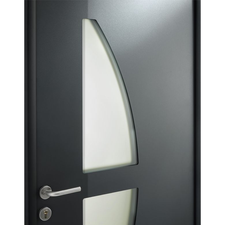 Porte d'entrée Moncelle Aluminium poignée Iris - Portes