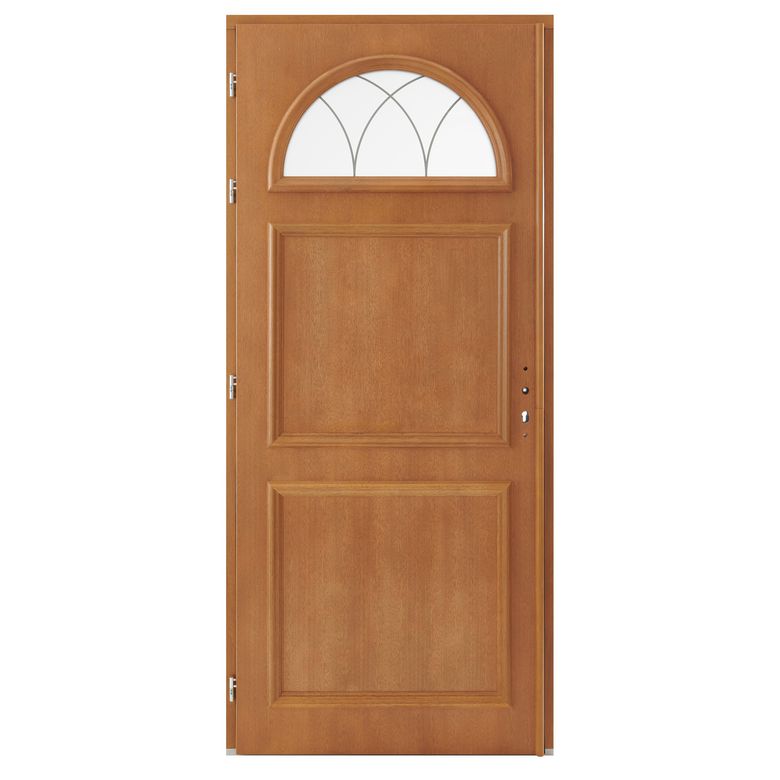 Porte d'entrée AVA-LUNA bois exotique -Lapeyre