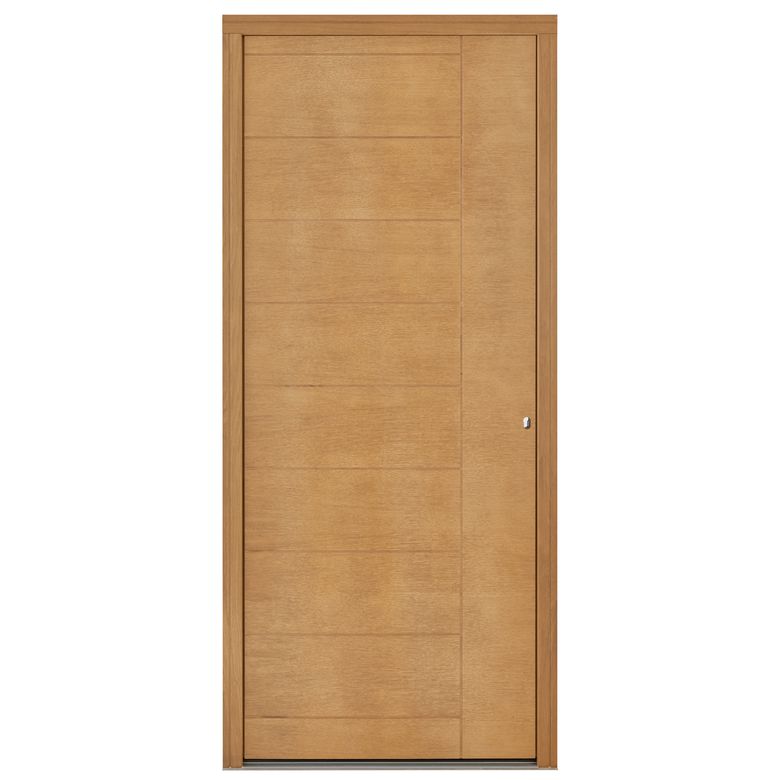 Porte d'entrée Alcinelle Chêne avec barillet