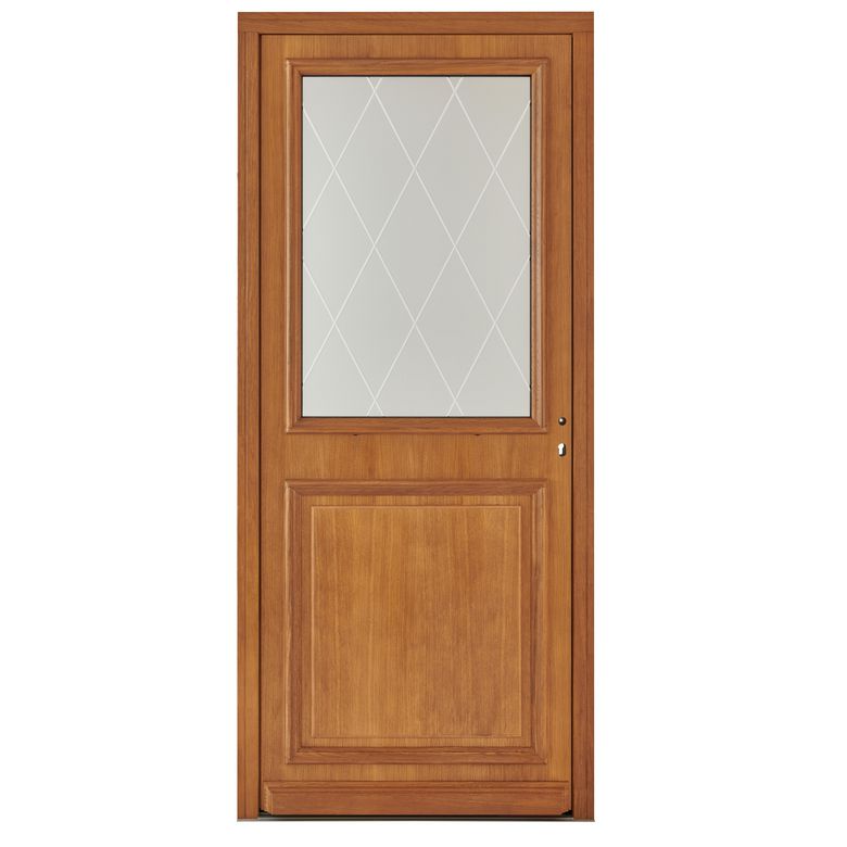 Porte d'entrée*** Chêne AMY-LINE + barillet 30x35 - H.215 x l.90 gauche Main Image