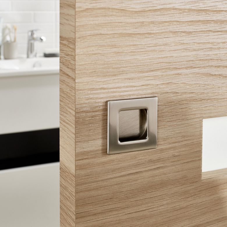 Poignée carrée pour porte coulissante en bois - Portes