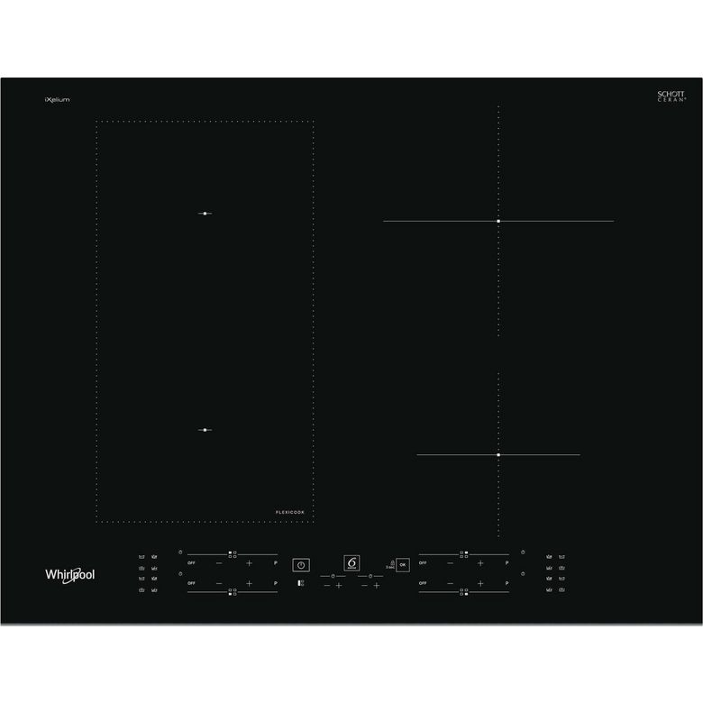 Table induction avec zone modulable noir 4 foyers Whirlpool WLB4265BFIXL Main Image