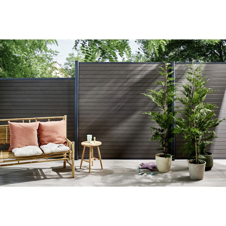 Lot de profilés pour clôtures Elegante et Illusion - Extérieur