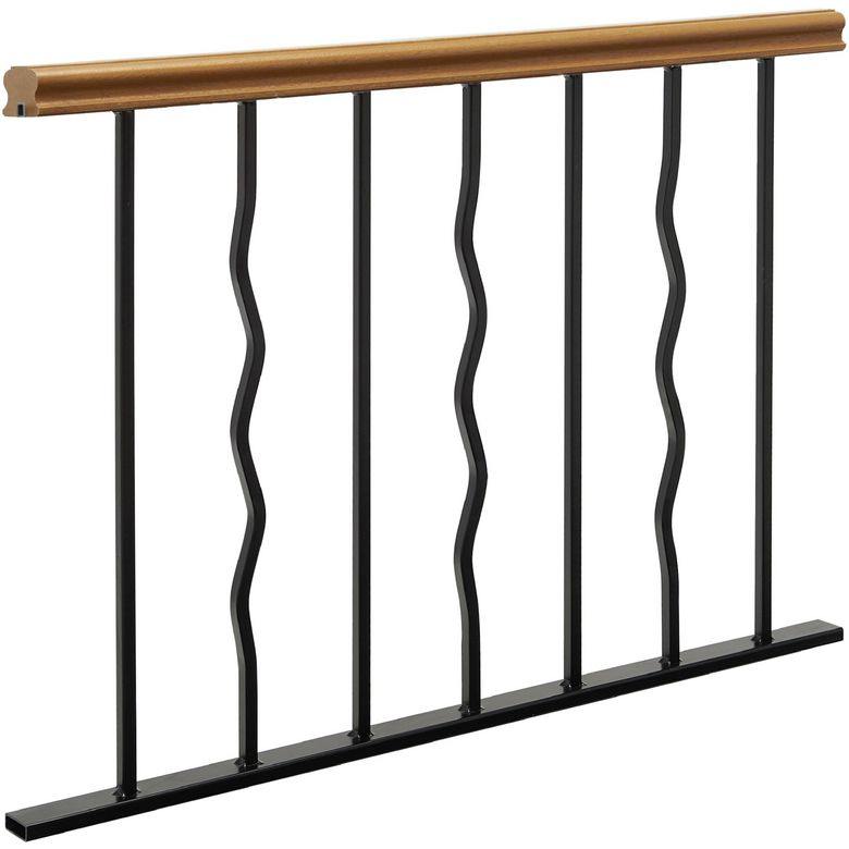 Appui de fenêtre Azur H.65 cm main courante en chêne doré