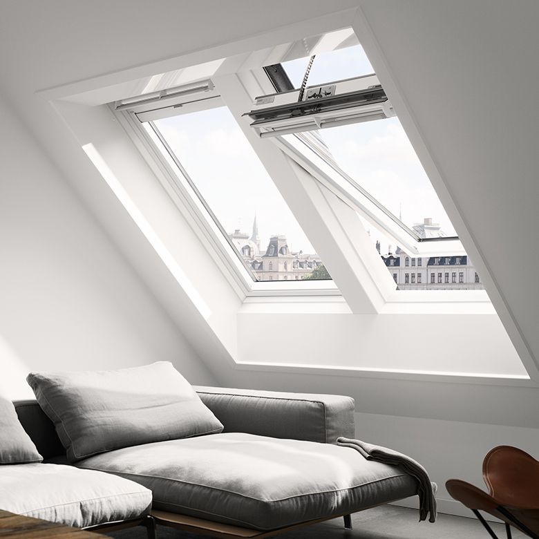 VELUX INTEGRA Confort électrique BLANC Ever Finish - Rotation - GGU 0076 MK04 Main Image