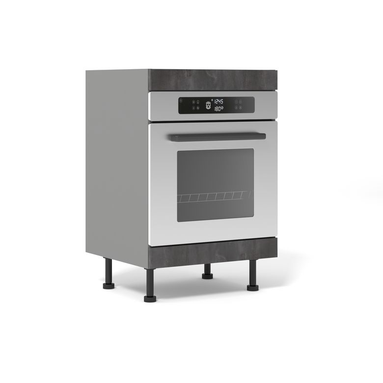 Meuble bas four 2 bandeaux