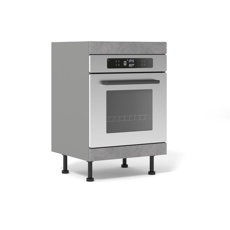 Meuble bas four 2 bandeaux