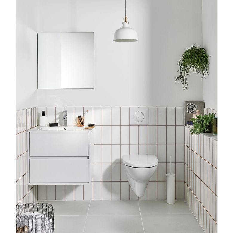 plan 81 cm + miroir + robinetterie NIKA | Lapeyre