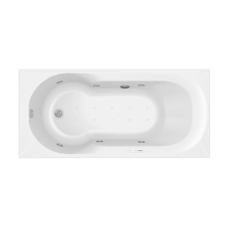 Baignoire balnéo BELINDA Toplax blanc L.170 x l.75 Main Image