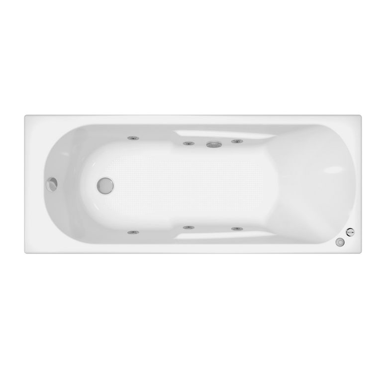 Baignoire balnéo BILLIE Bioplax blanc L.170 x l.70 Main Image
