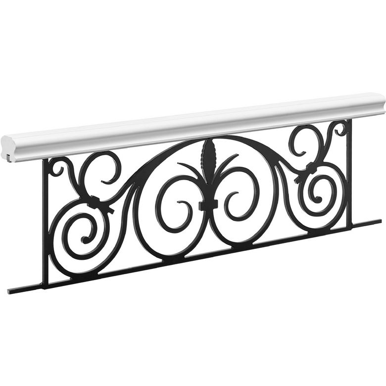 Appui Fer FLORENCE main courante Blanc H.32 x l.110 pour Tableau l.85 à 100 Main Image