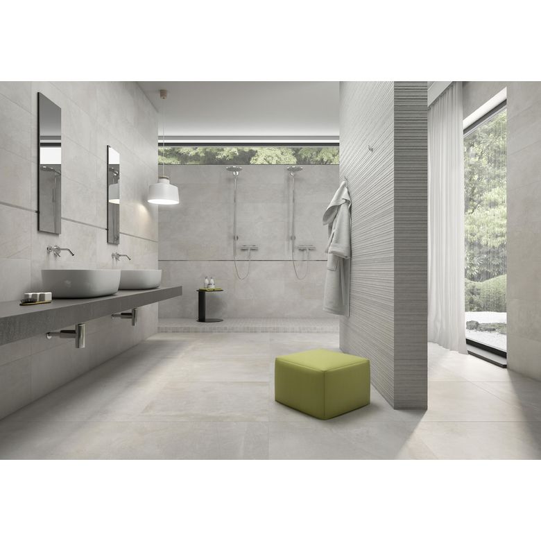 Carrelage FASHION blanc 30X90 rectifié ép.11.3 mm aspect naturel Main Image
