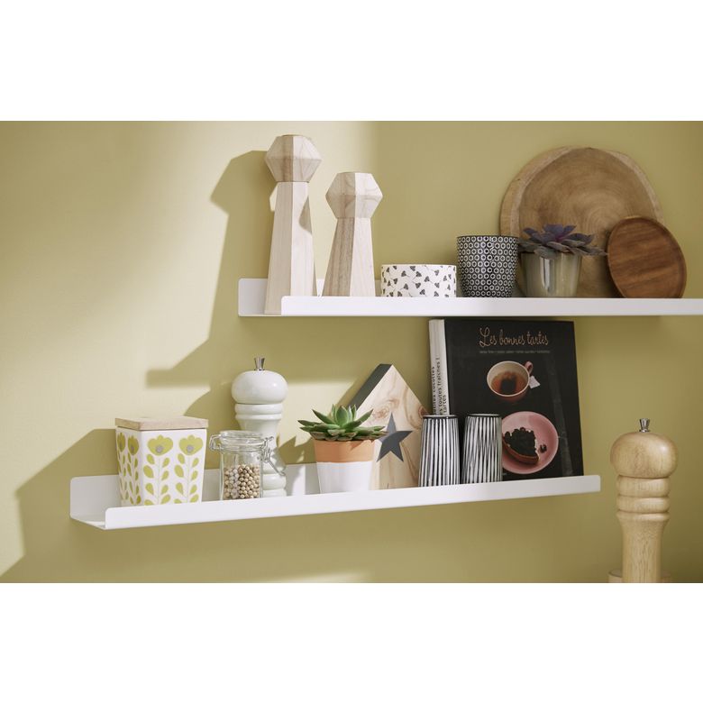 Etagère en acier blanche l.60 x P. 10 Main Image