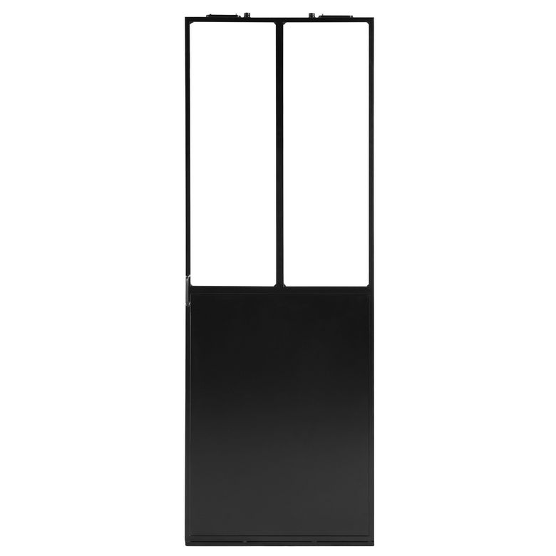 Porte coulissante VERRIERE noir thermolaqué à système Confort
