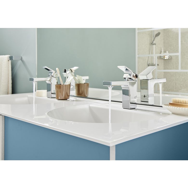"Mitigeur lavabo VERNIS SHAPE chromé petit modèle - Lapeyre"