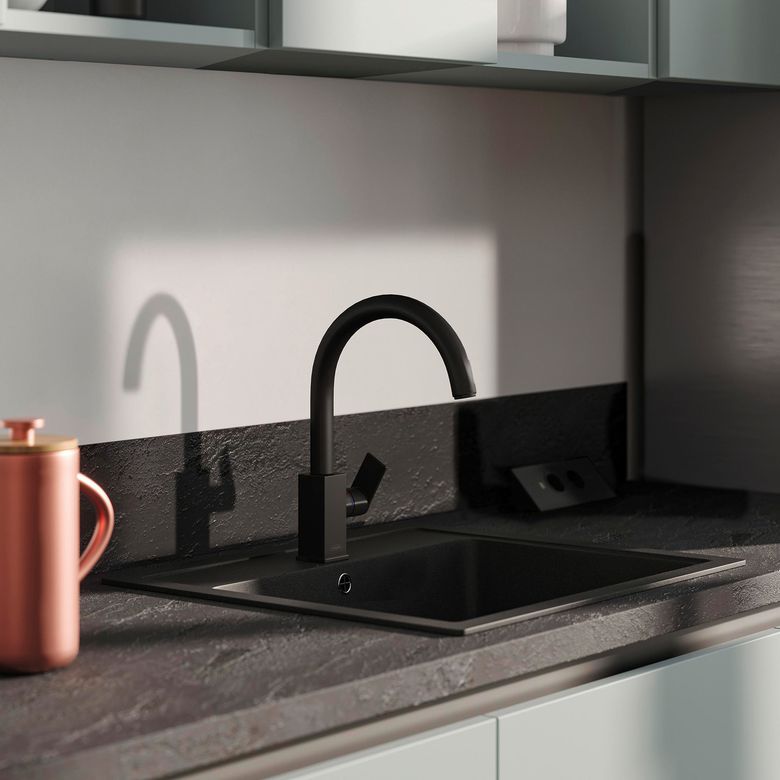 "Mitigeur évier VERNIS SHAPE sans douchette -Lapeyre"