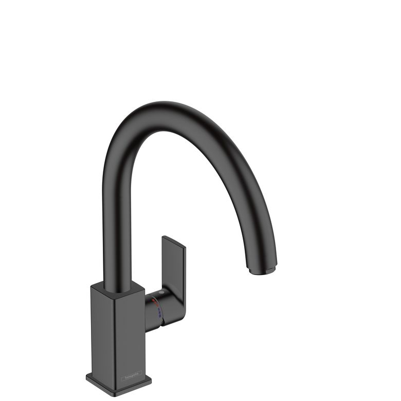 Mitigeur évier VERNIS SHAPE bec haut noir mat Main Image