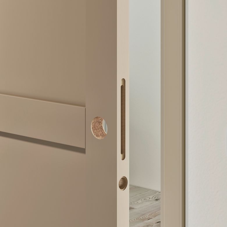 Porte coulissante blanc laqué ELEGANCE| Lapeyre