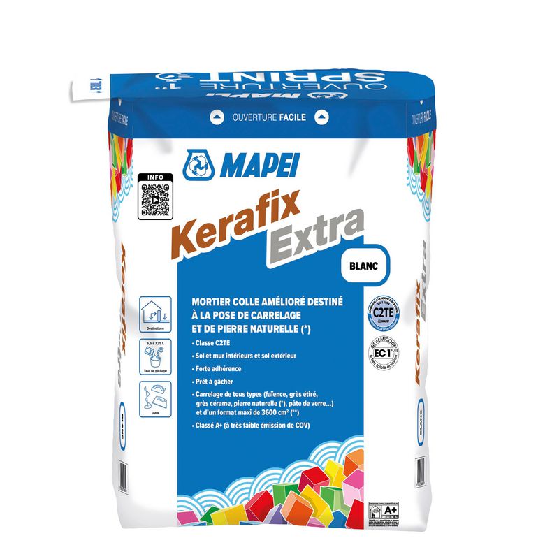 Mortier colle kerafix extra blanc 25 kg Main Image