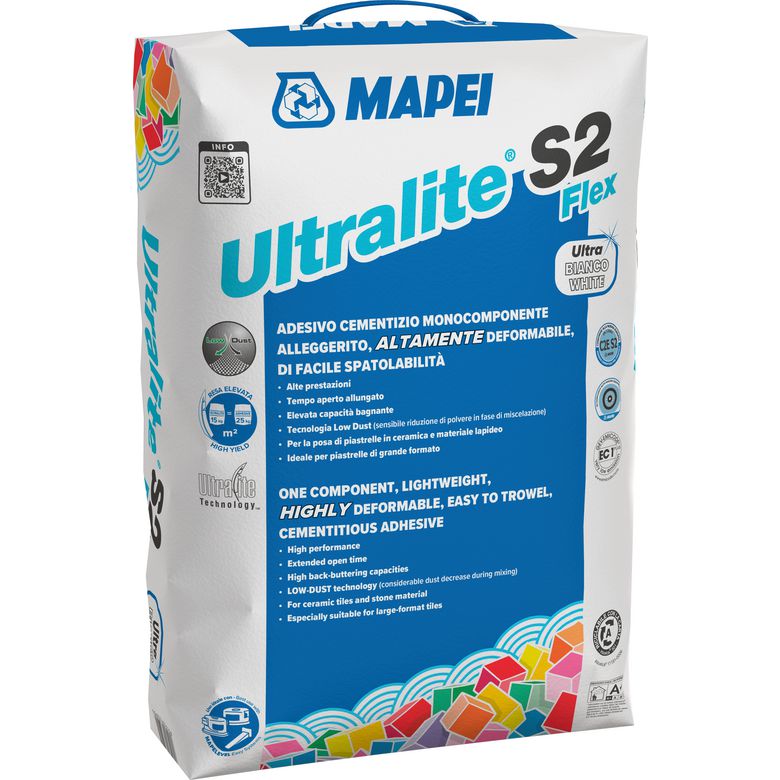 Mortier colle ultralite S2 flex blanc 15 kg ALG Main Image