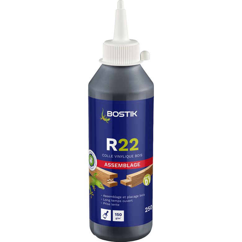 Colle vinylique bois Bostik R22 - Biberon 250 g