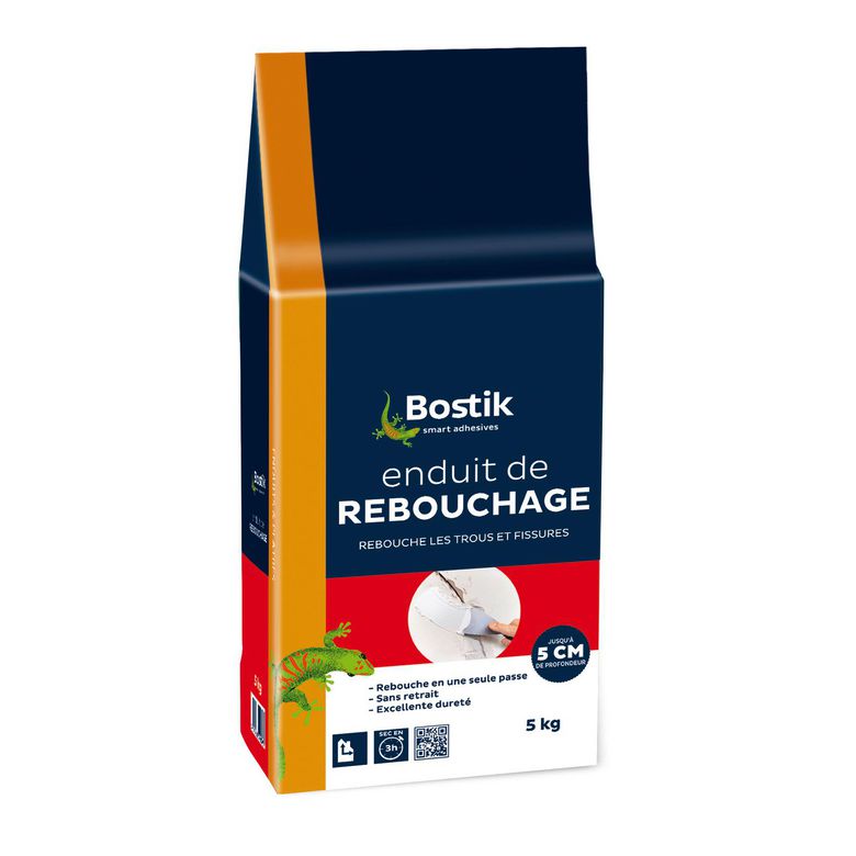 Enduit de rebouchage poudre Bostik - 5 kg | Lapeyre