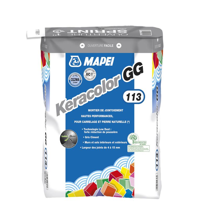 Joint carrelage Keracolor GG – Gris ciment – Sac 25 kg