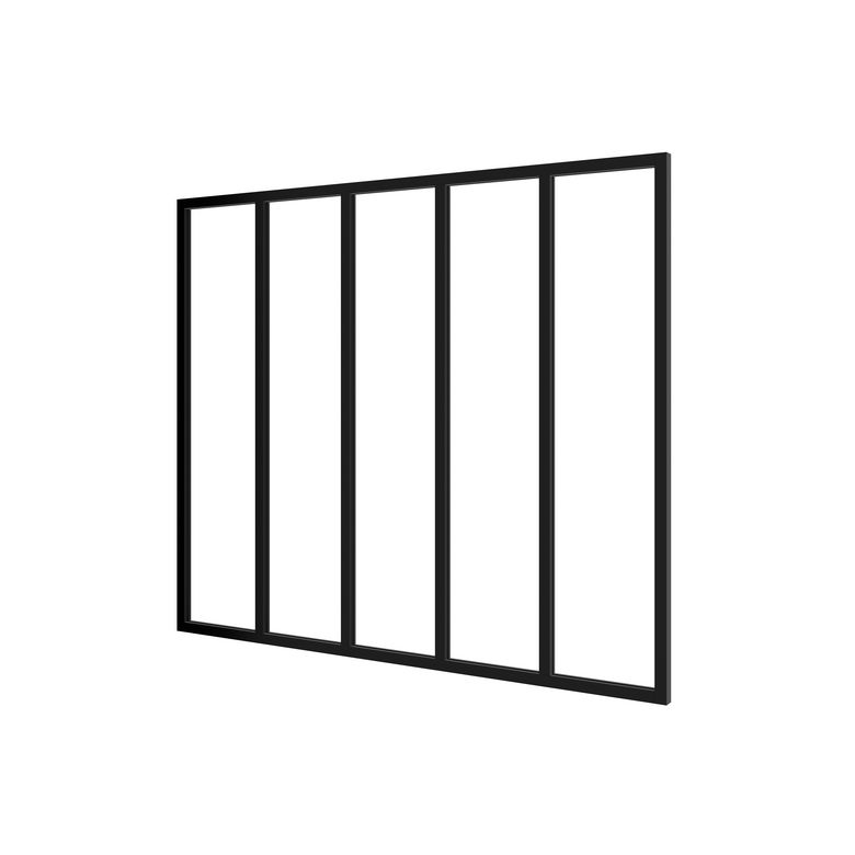 Cadre verrière aluminium noir 1 à 6 vitrages