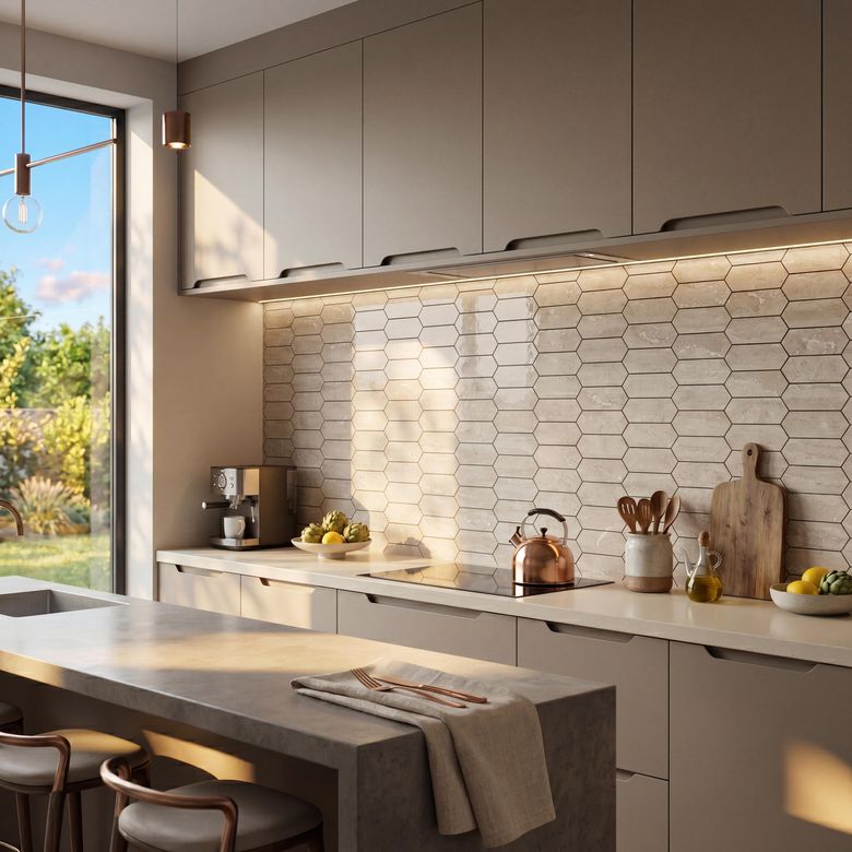 Mosaïque murale DARIO beige poli 26.5X27.08-Lapeyre
