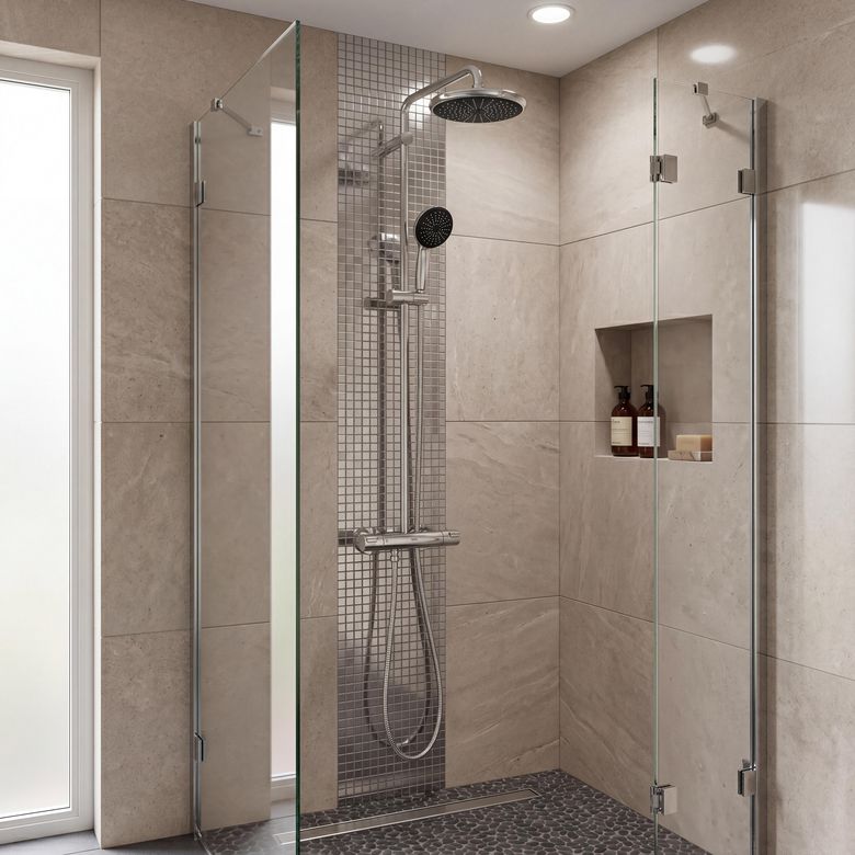Colonne de douche thermosatique VITALIO START SYSTEM 250 -Lapeyre