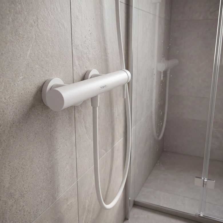 Mitigeur de douche mécanique FINORIS blanc-Lapeyre