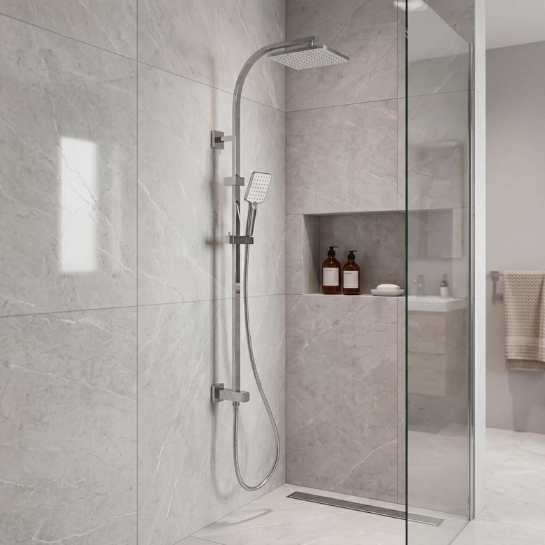 Colonne de douche pour rénovation LOLA chromée