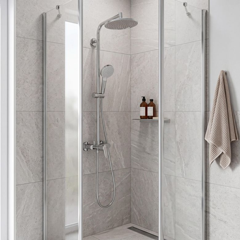 Colonne de douche mécanique CROMETTA S240 - Salle de bains - Lapeyre