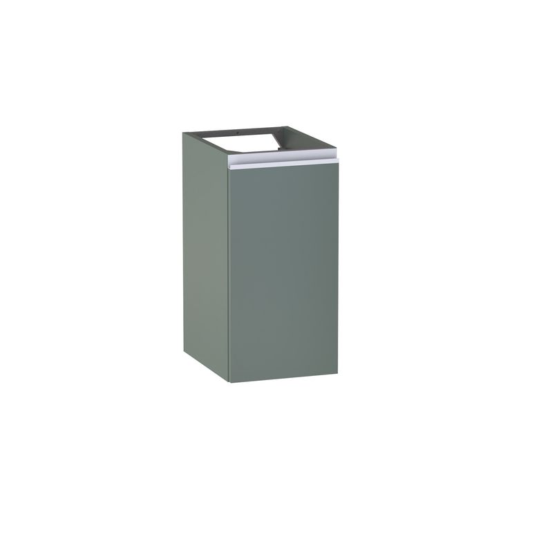Meuble complément sous-vasque gain de place H.60 cm, 1 porte, décor verni laqué FORMEO