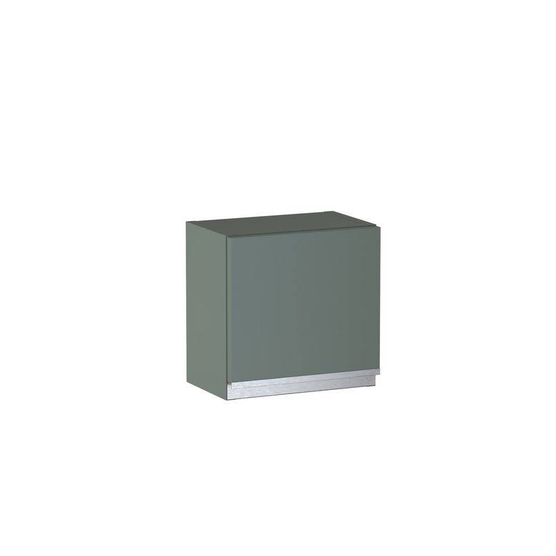 Meuble haut de salle de bains H.30 cm, 1 porte, décor verni laqué FORMEO