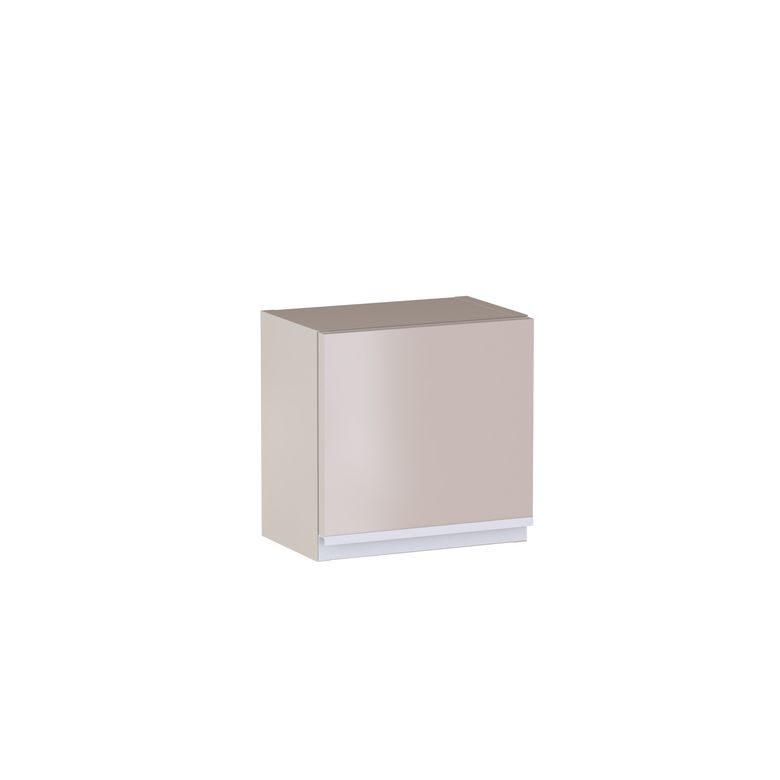 Meuble haut de salle de bains H.30 cm, 1 porte, décor verni laqué FORMEO