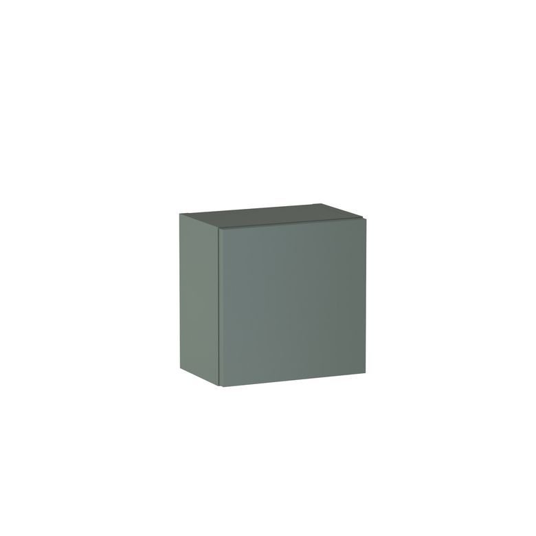 Meuble haut de salle de bains H.30 cm, 1 porte, décor verni laqué FORMEO