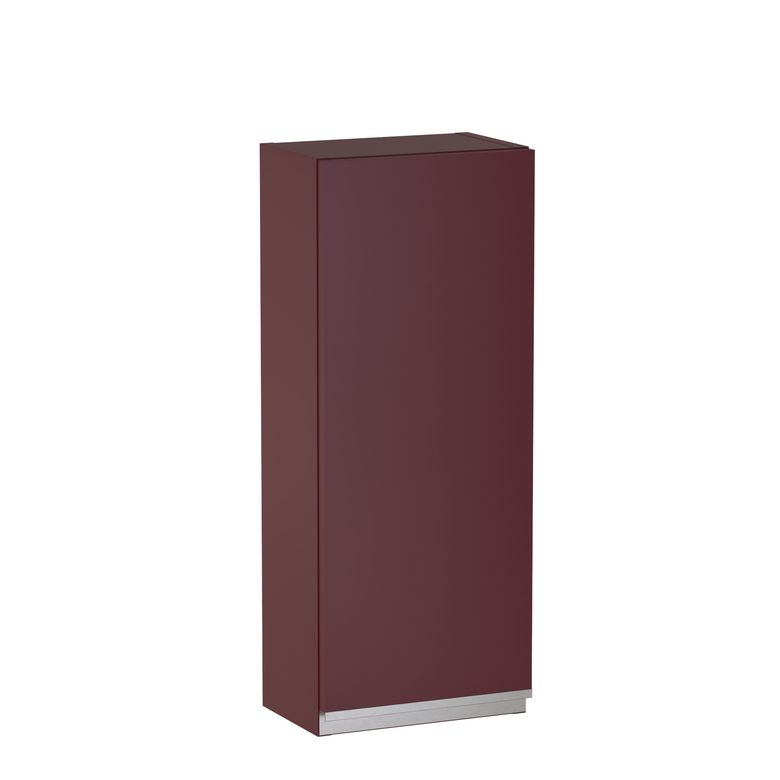 Meuble haut de salle de bains H.75 cm, 1 porte, décor verni laqué FORMEO