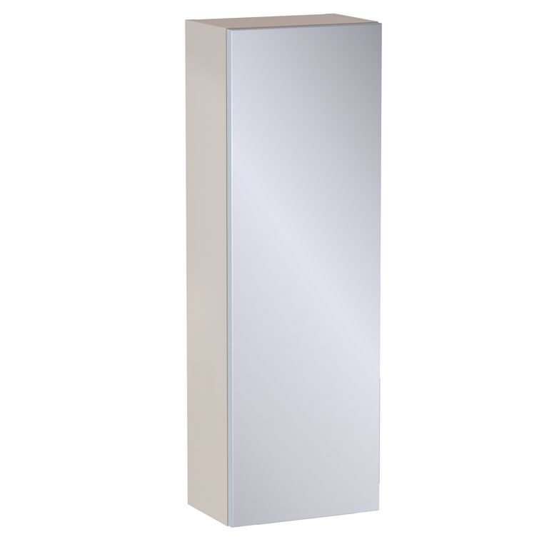 Meuble haut de salle de bains H.90 cm, 1 porte miroir, décor verni laqué FORMEO