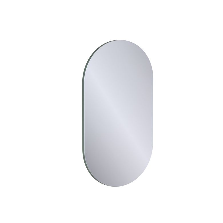 Miroir de salle de bains ovale 50x90 cm, décor verni laqué FORMEO