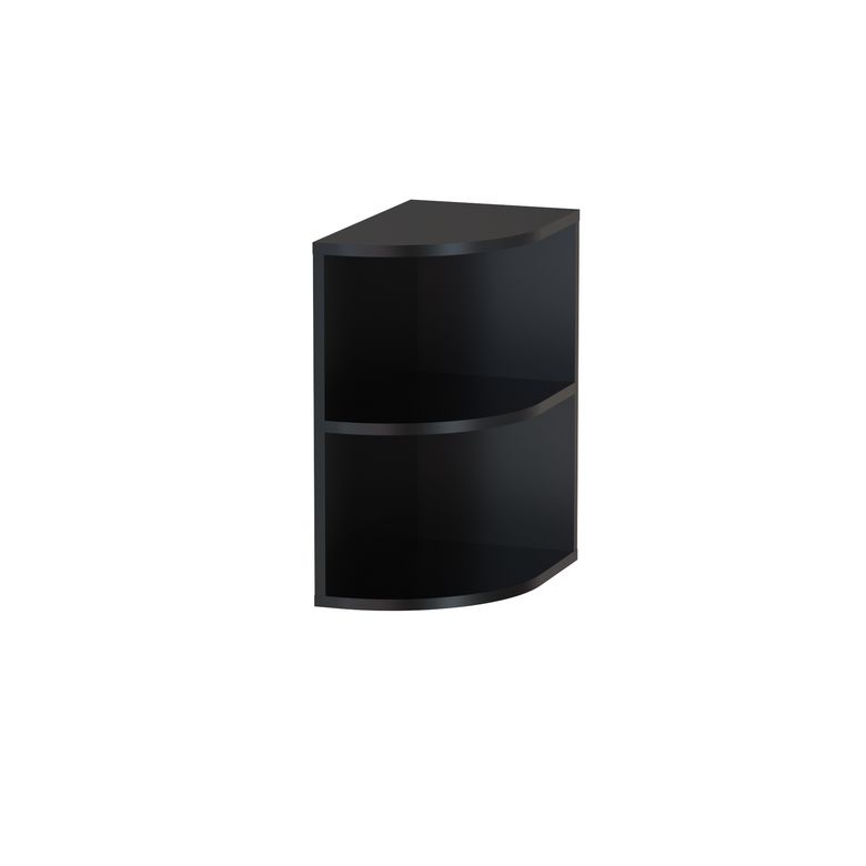 Meuble complément sous-vasque, 2 niches ouvertes, H.60 cm, décor verni laqué FORMEO