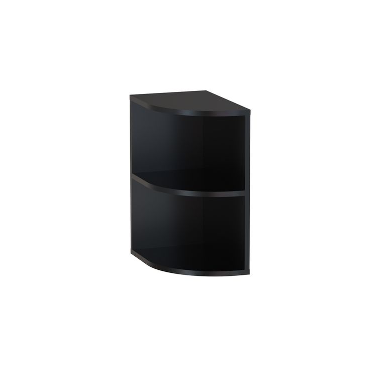 Meuble complément sous-vasque, 2 niches ouvertes, H.60 cm, décor verni laqué FORMEO