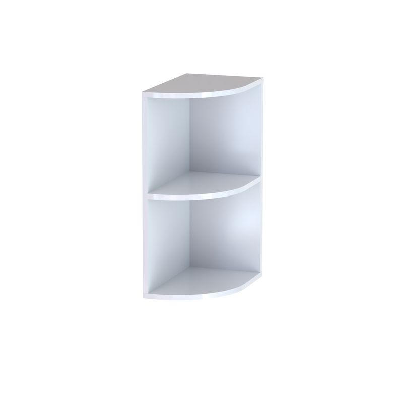 Niche ouverte arrondie Formeo blanc brillant P H75xL30xP45.5 D Main Image