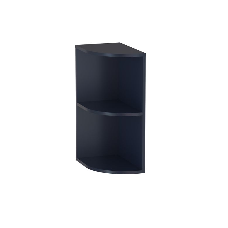 Meuble complément sous-vasque, 2 niches ouvertes H.75 cm, décor verni laqué FORMEO