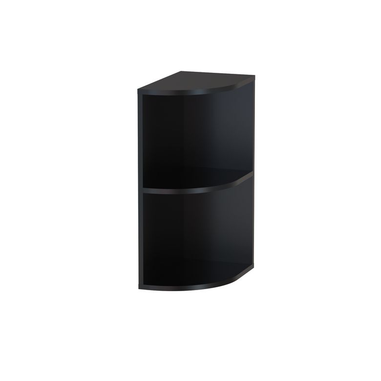 Meuble complément sous-vasque, 2 niches ouvertes H.75 cm, décor verni laqué FORMEO