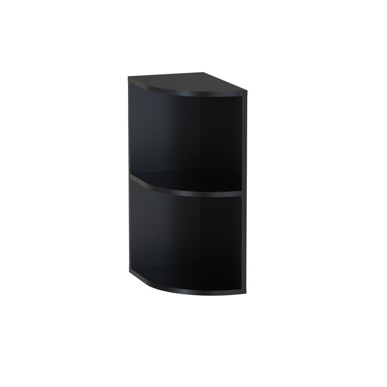 Meuble complément sous-vasque, 2 niches ouvertes H.75 cm, décor verni laqué FORMEO