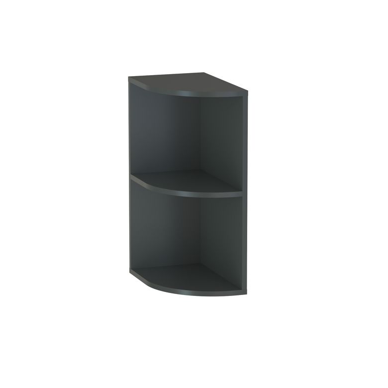 Meuble complément sous-vasque, 2 niches ouvertes H.75 cm, décor verni laqué FORMEO
