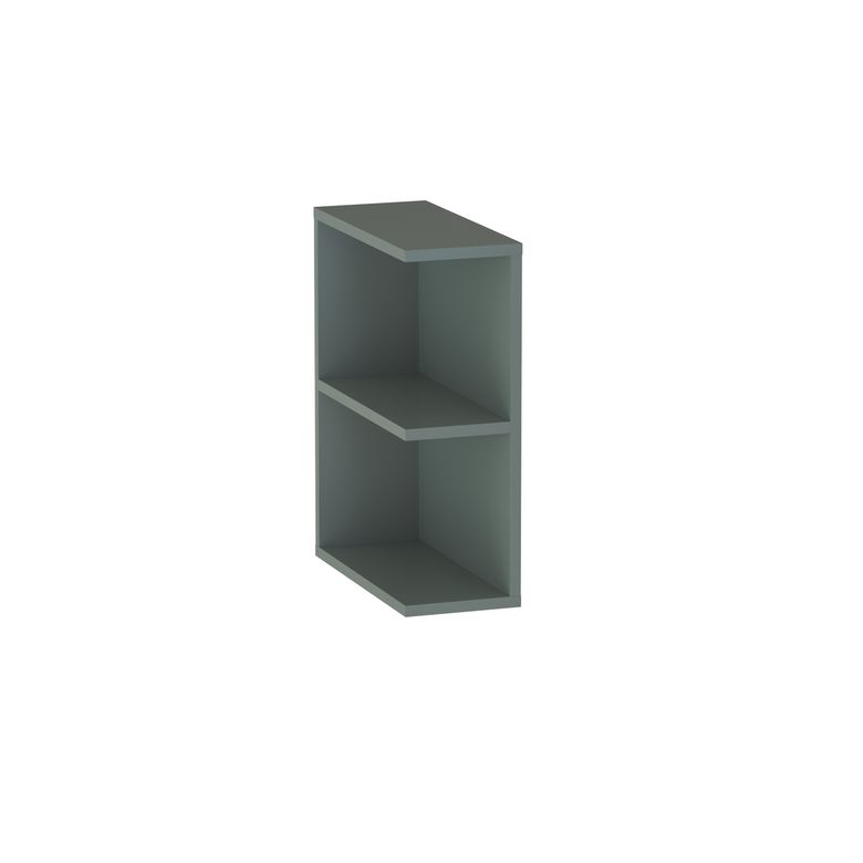Meuble complément sous-vasque, 2 niches ouvertes, H.60 cm, décor verni laqué FORMEO